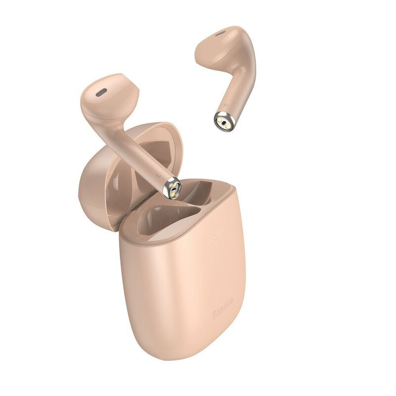 Casti In-Ear Baseus Enkok W04 Pro True Wireless Earphones Hi-fi Cu Microfon - NGW04P-04 - Roz