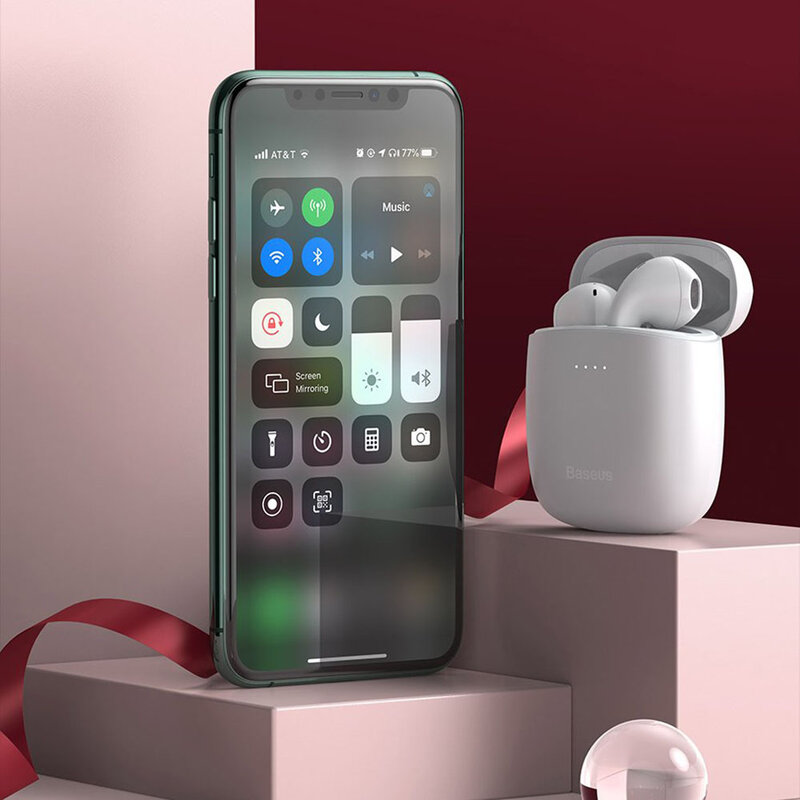 Casti In-Ear Baseus Enkok W04 Pro True Wireless Earphones Hi-fi Cu Microfon - NGW04P-04 - Roz