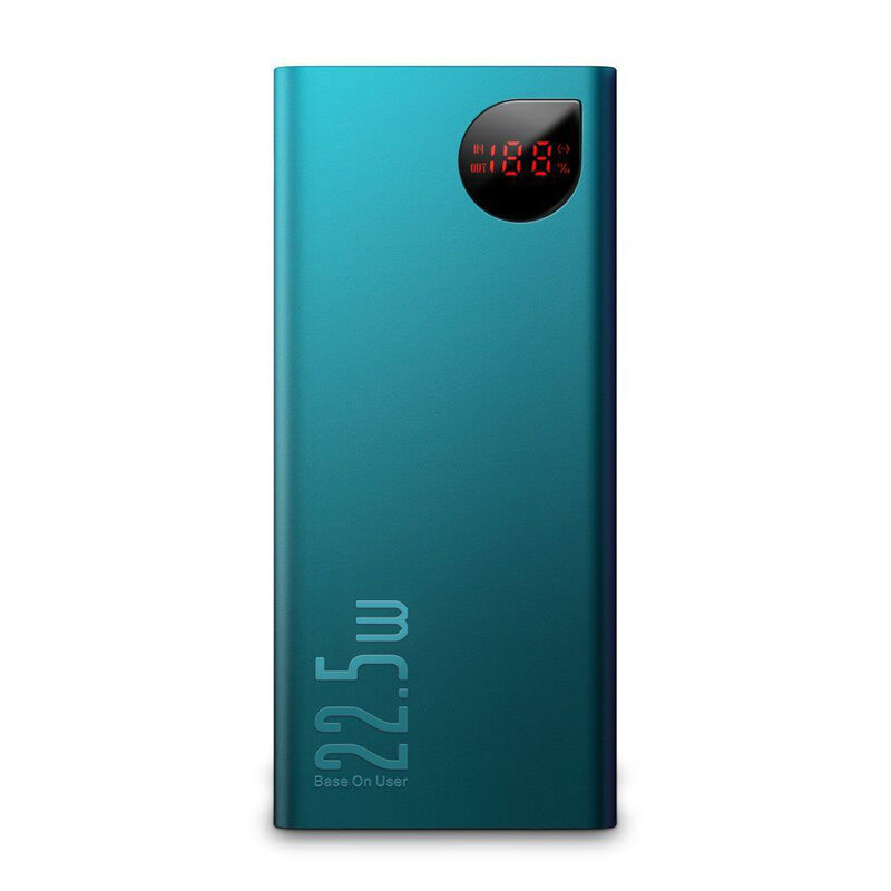 Baterie Externa Baseus Adaman Metal Digital Display 10000mAh 22.5W PD3.0 / QC3.0 - PPIMDA-B06 - Verde