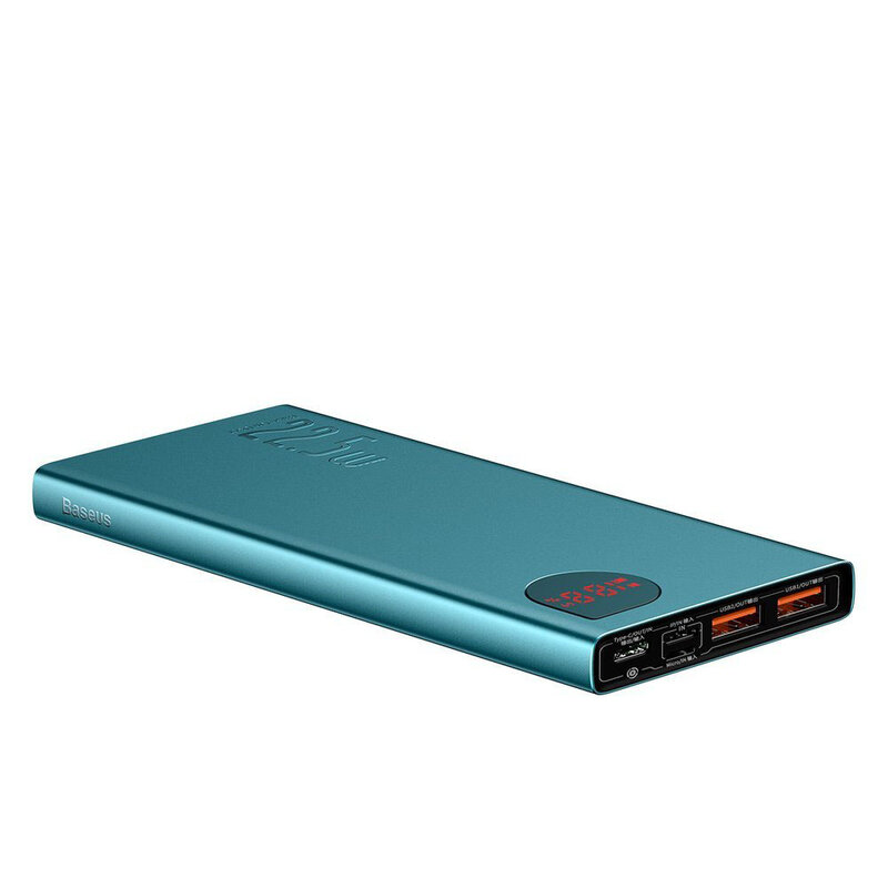 Baterie Externa Baseus Adaman Metal Digital Display 10000mAh 22.5W PD3.0 / QC3.0 - PPIMDA-B06 - Verde