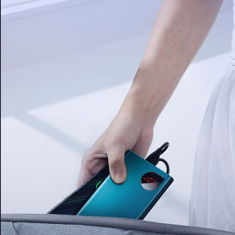 Baterie Externa Baseus Adaman Metal Digital Display 10000mAh 22.5W PD3.0 / QC3.0 - PPIMDA-B06 - Verde