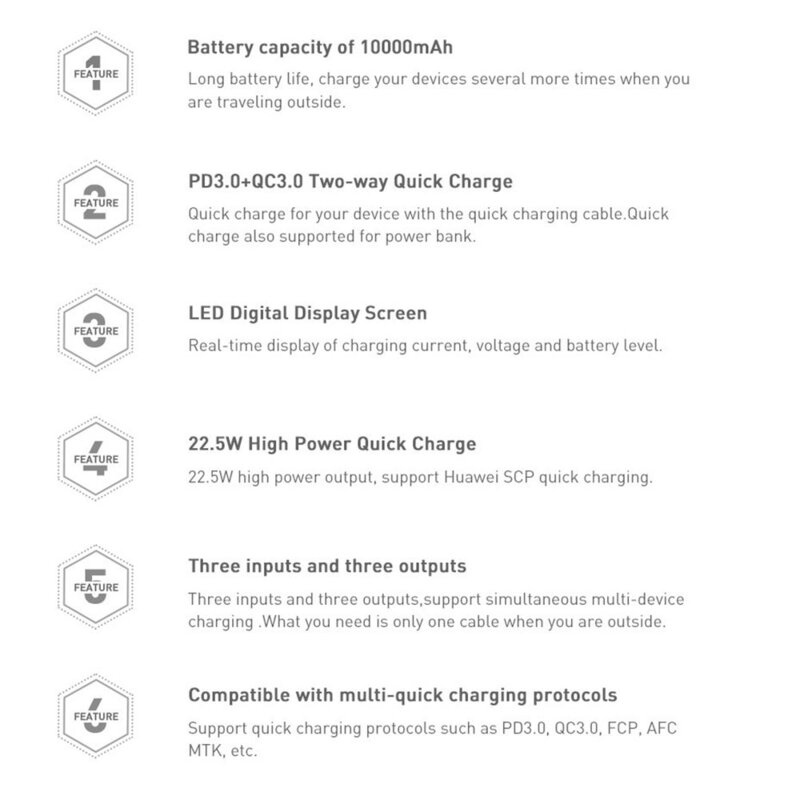 Baterie Externa Baseus Adaman Metal Digital Display 10000mAh 22.5W PD3.0 / QC3.0 - PPIMDA-B09 - Rosu