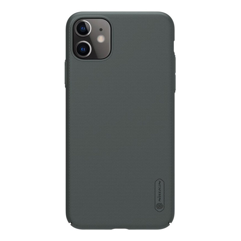 Husa iPhone 11 Nillkin Super Frosted Shield, verde inchis
