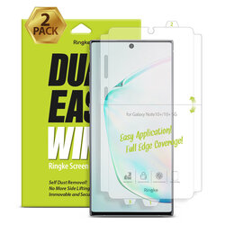 [Pachet 2x] Folie Samsung Galaxy Note 10 Plus Ringke Dual Easy Wing Self Dust Removal - Clear