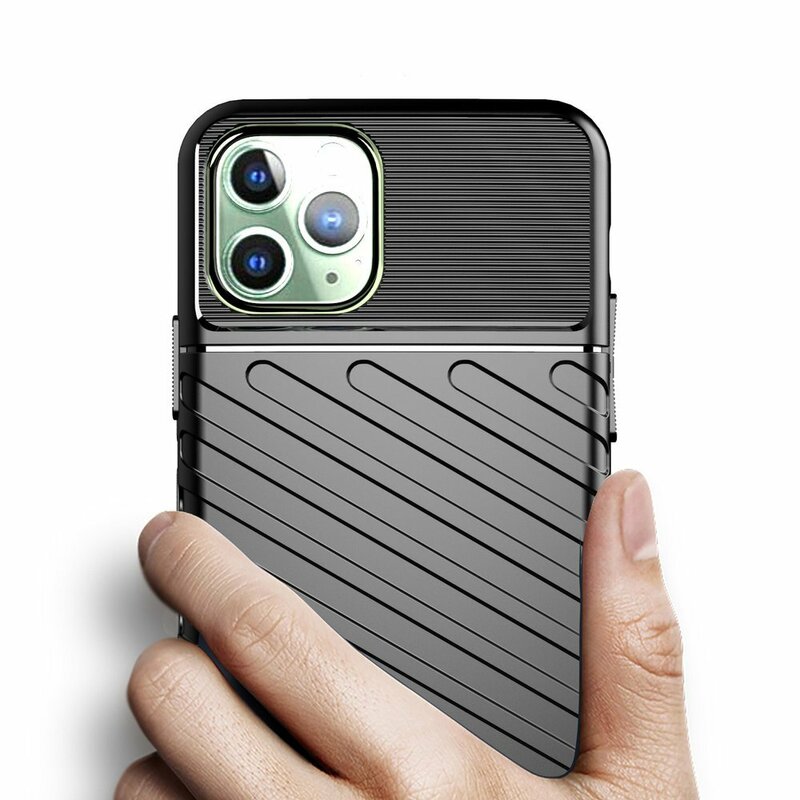 Husa iPhone 11 Pro Max Thunder Flexible Tough TPU - Albastru