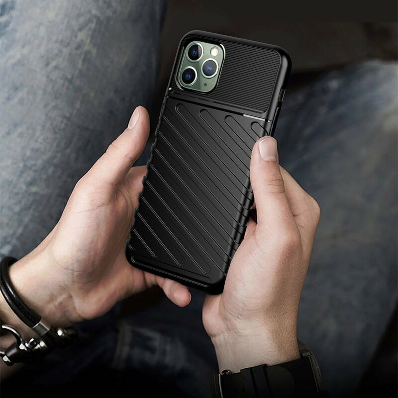 Husa iPhone 11 Pro Max Thunder Flexible Tough TPU - Verde