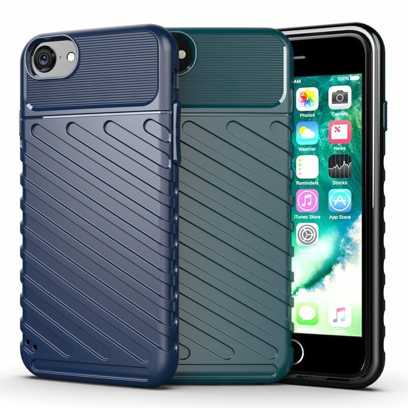 Husa iPhone 8 Thunder Flexible Tough TPU - Albastru