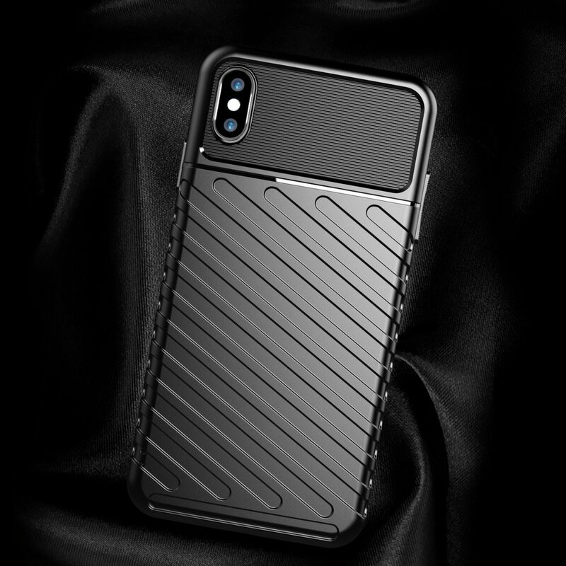 Husa iPhone XS Max Thunder Flexible Tough TPU - Albastru