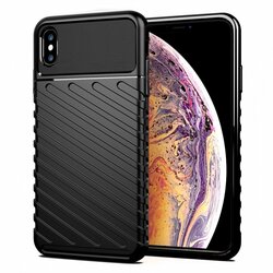 Husa iPhone XS Max Thunder Flexible Tough TPU - Negru