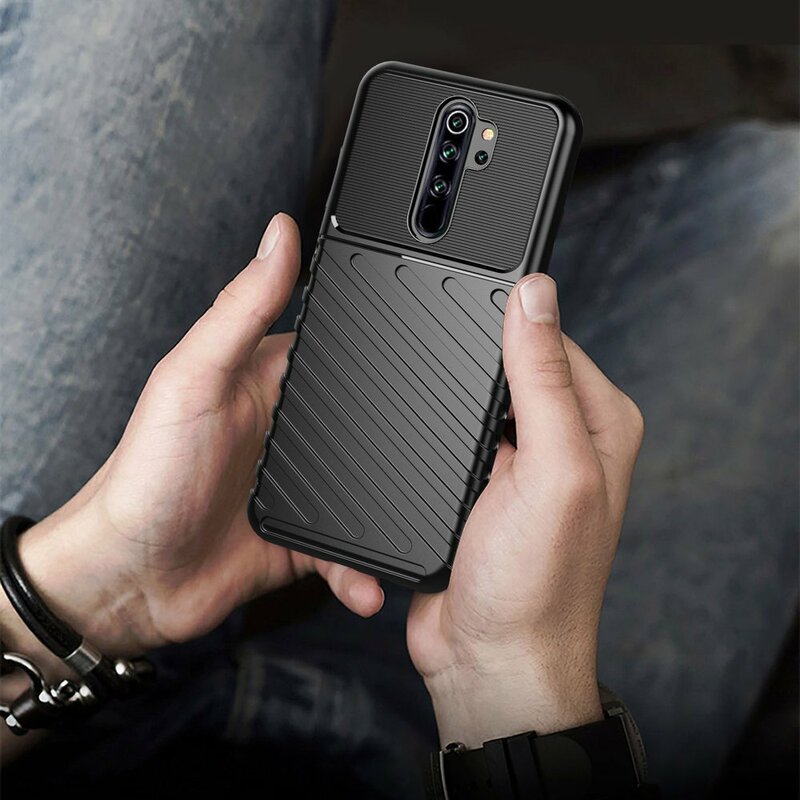 Husa Xiaomi Redmi Note 8 Pro Thunder Flexible Tough TPU - Negru