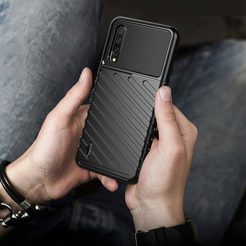 Husa Xiaomi Mi A3 / Mi CC9e Thunder Flexible Tough TPU - Albastru