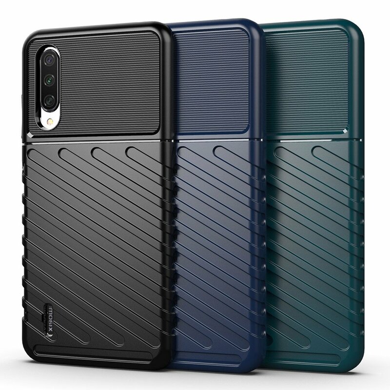 Husa Xiaomi Mi A3 / Mi CC9e Thunder Flexible Tough TPU - Albastru