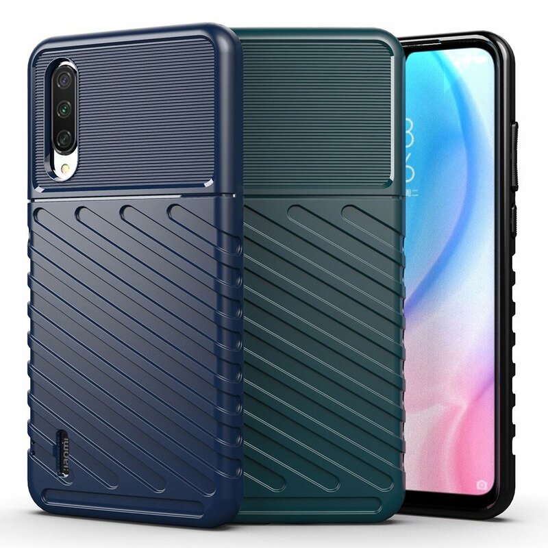 Husa Xiaomi Mi A3 / Mi CC9e Thunder Flexible Tough TPU - Albastru