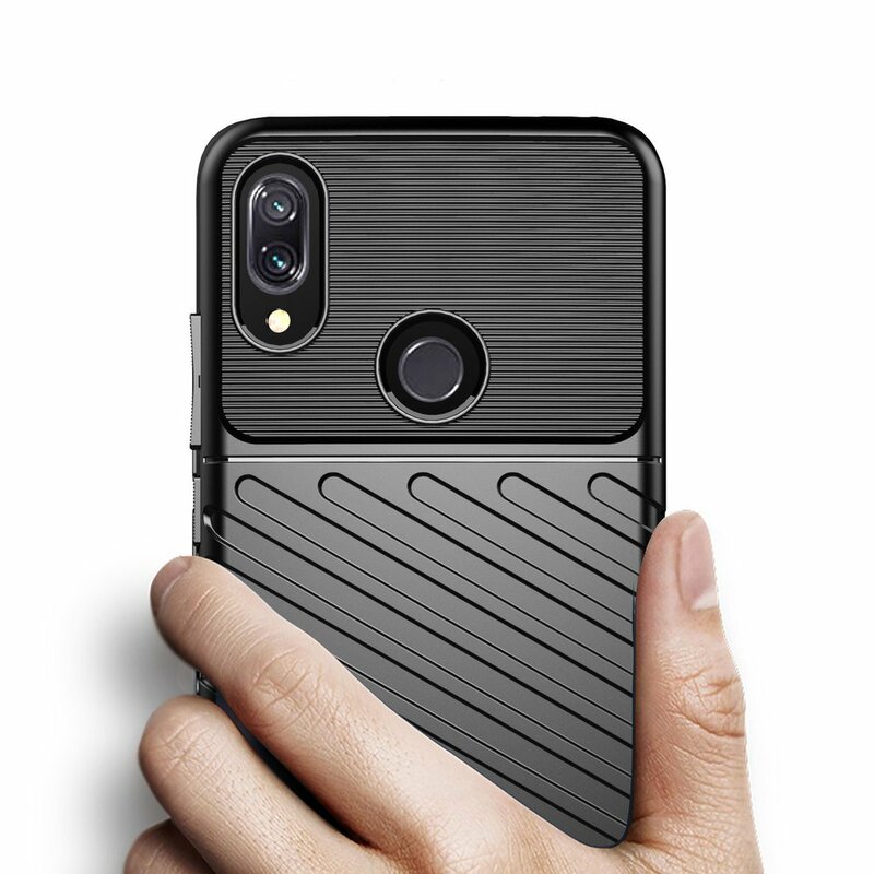Husa Xiaomi Redmi Note 7 Pro Thunder Flexible Tough TPU - Albastru