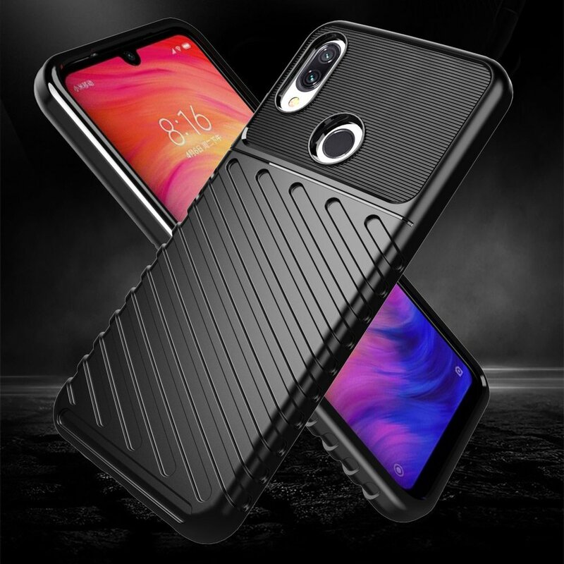 Husa Xiaomi Redmi Note 7 Pro Thunder Flexible Tough TPU - Albastru