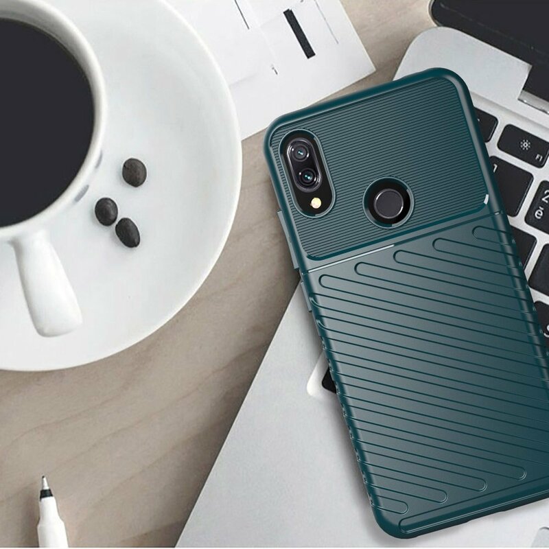 Husa Xiaomi Redmi Note 7 Pro Thunder Flexible Tough TPU - Albastru