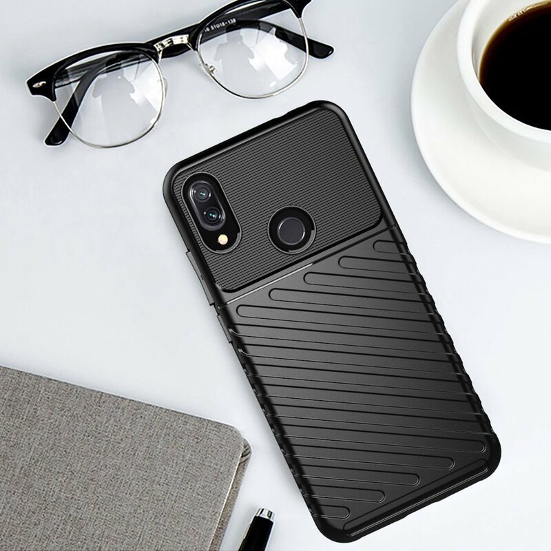 Husa Xiaomi Redmi Note 7 Pro Thunder Flexible Tough TPU - Albastru