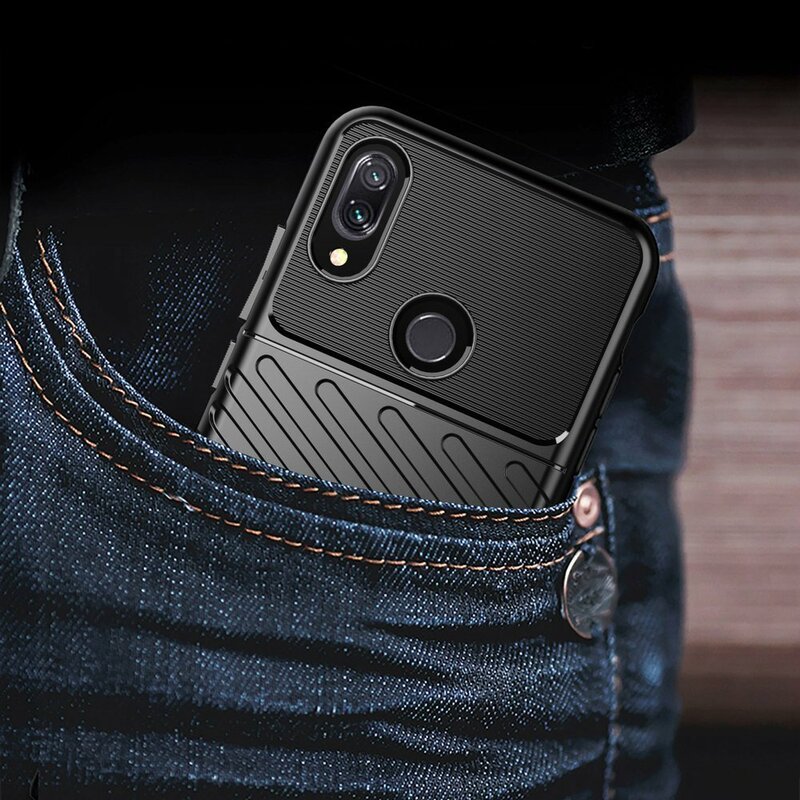 Husa Xiaomi Redmi Note 7 Pro Thunder Flexible Tough TPU - Albastru