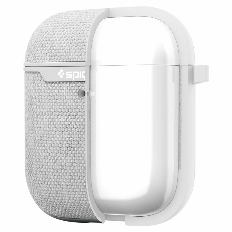 Husa Apple Airpods Spigen Urban Fit Cu Holder Metalic - Gri