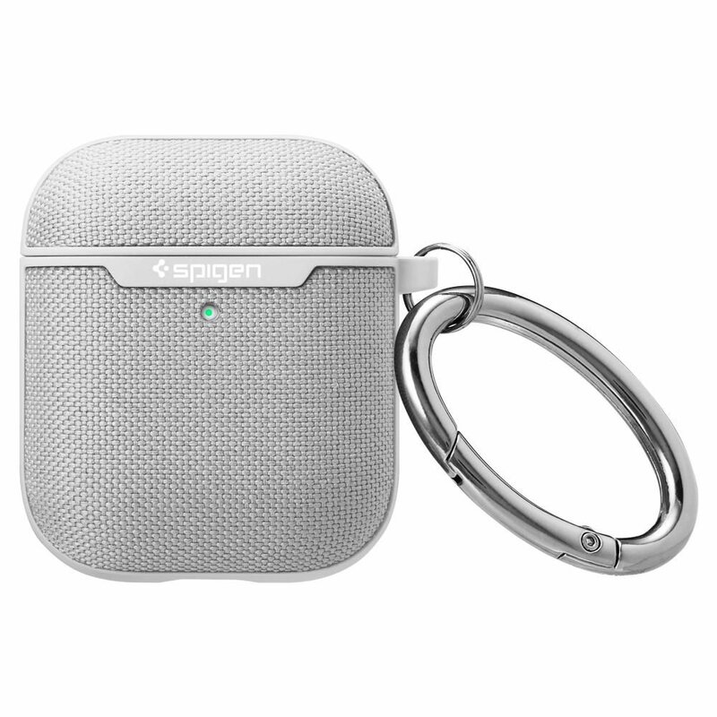 Husa Apple Airpods Spigen Urban Fit Cu Holder Metalic - Gri