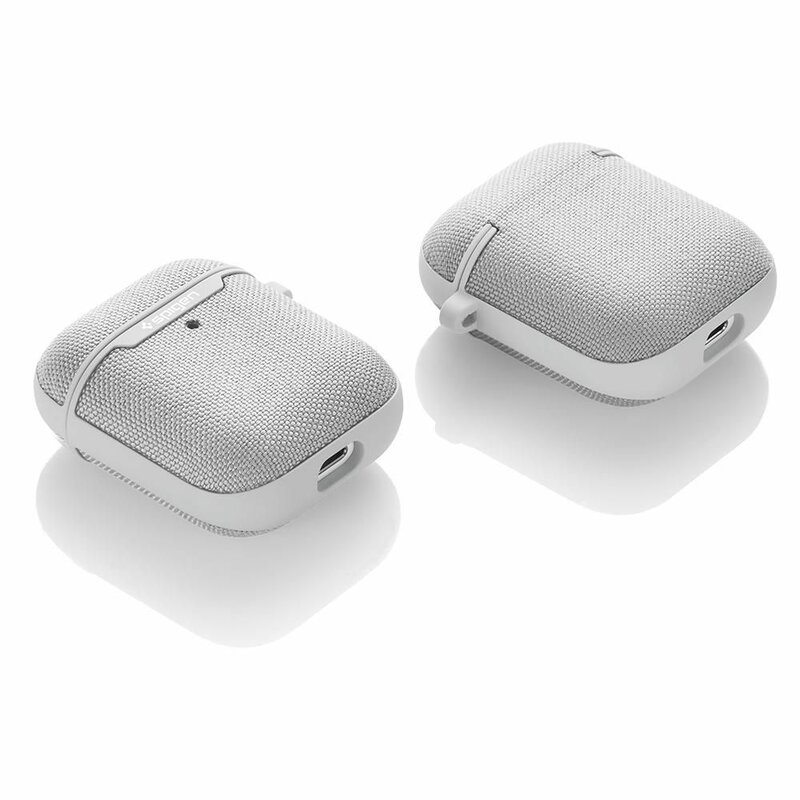 Husa Apple Airpods Spigen Urban Fit Cu Holder Metalic - Gri