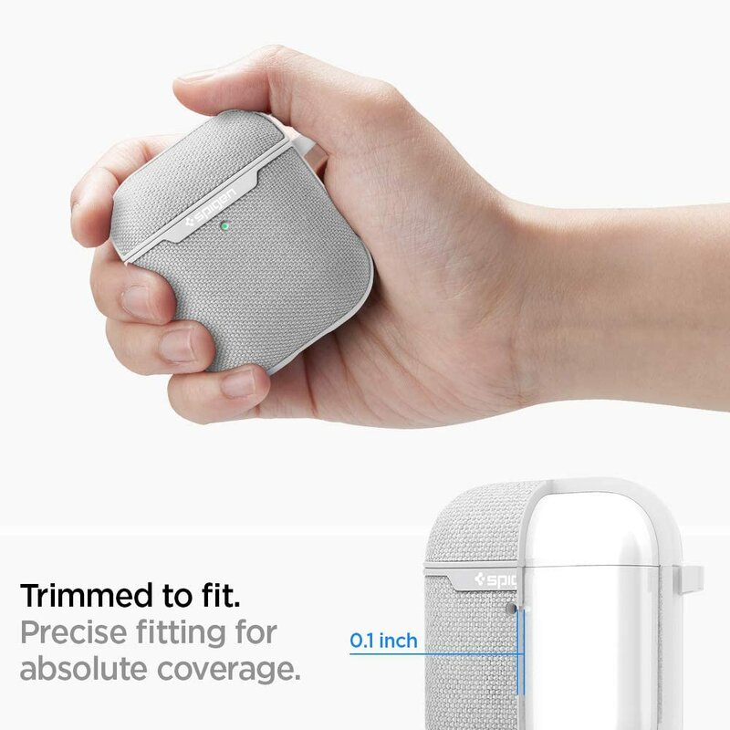 Husa Apple Airpods Spigen Urban Fit Cu Holder Metalic - Gri