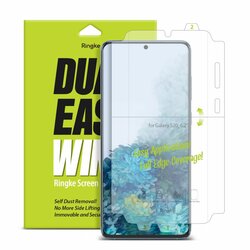 [Pachet 2x] Folie Samsung Galaxy S20 Ringke Dual Easy Wing Self Dust Removal - Clear