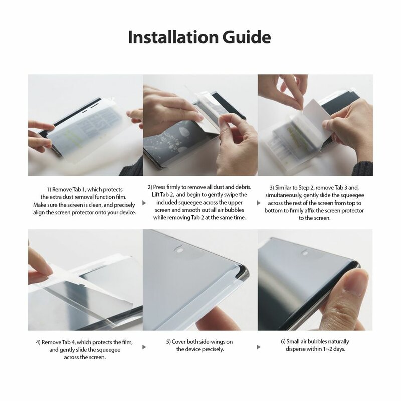 [Pachet 2x] Folie Samsung Galaxy S20 5G Ringke Dual Easy Wing Self Dust Removal - Clear