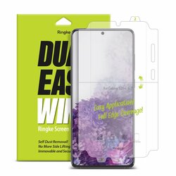 [Pachet 2x] Folie Samsung Galaxy S20 Plus Ringke Dual Easy Wing Self Dust Removal - Clear