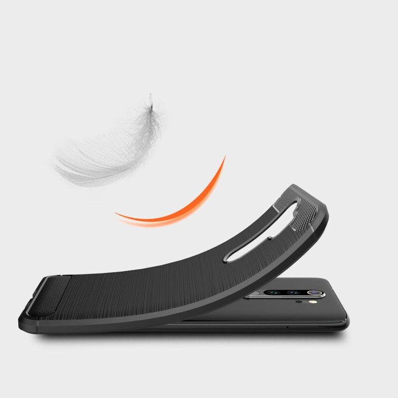 Husa Xiaomi Redmi Note 8 pro Techsuit Carbon Silicone, negru