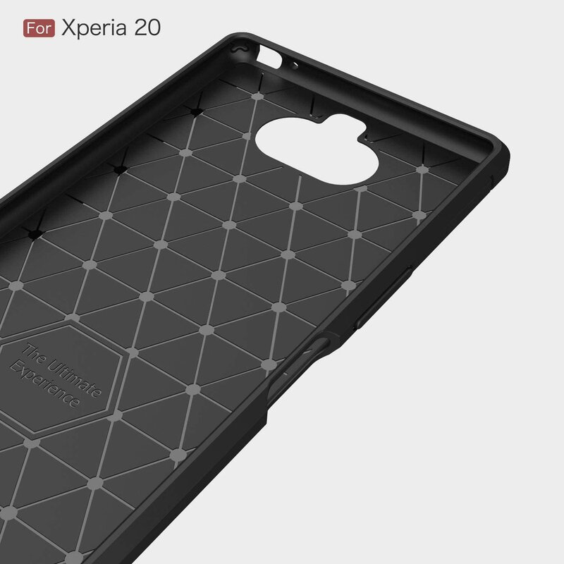 Husa Sony Xperia 20 Techsuit Carbon Silicone, negru