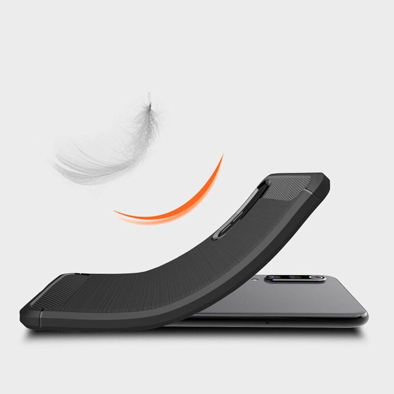 Husa Xiaomi Mi A3 / Mi CC9e Techsuit Carbon Silicone, negru