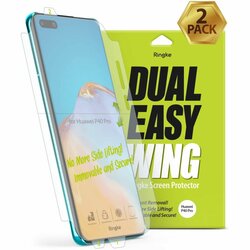 [Pachet 2x] Folie Huawei P40 Pro Ringke Dual Easy Wing Self Dust Removal - Clear