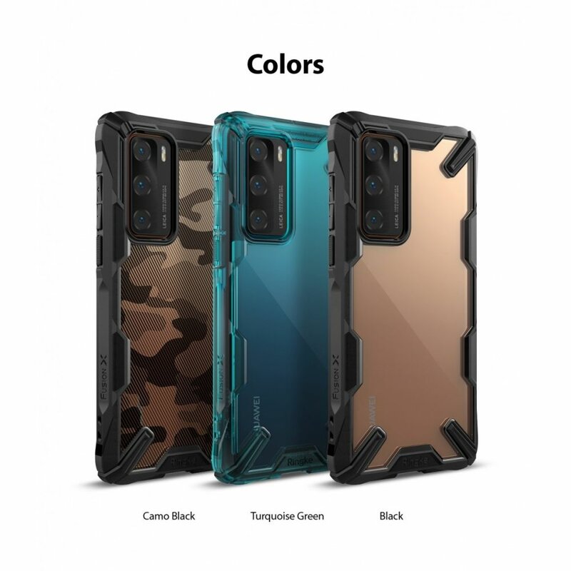 Husa Huawei P40 Ringke Fusion X Design - Camo Black