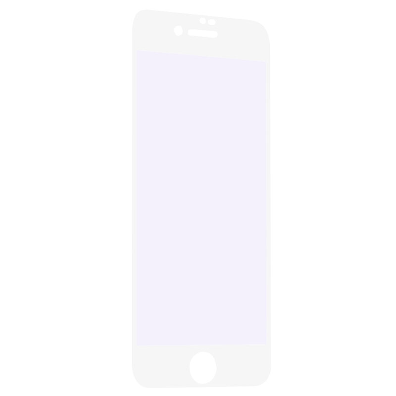 Sticla Securizata iPhone 8 Plus Monkey Blue Ray FullCover - Alb