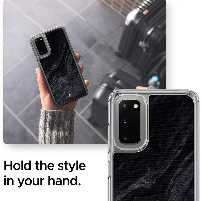 Husa Samsung Galaxy S20 5G Spigen Ciel by Cyrill Etoile - Noir Marble