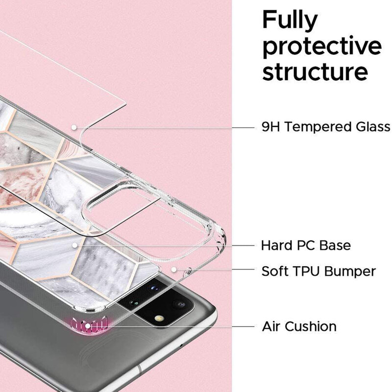 Husa Samsung Galaxy S20 Plus 5G Spigen Ciel by Cyrill Etoile - Pink Marble