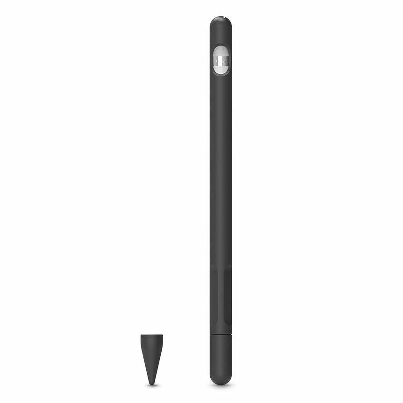 Husa Apple Pencil 1 Tech-Protect Smooth Din Silicon Flexibil Si Lavabil - Negru