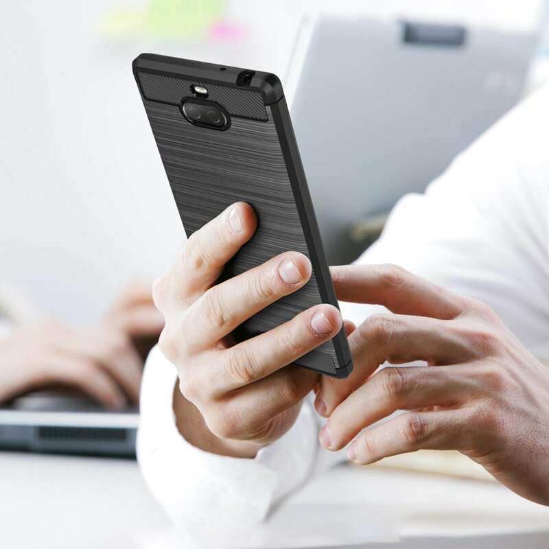 Husa Sony Xperia 10 TPU Carbon Negru