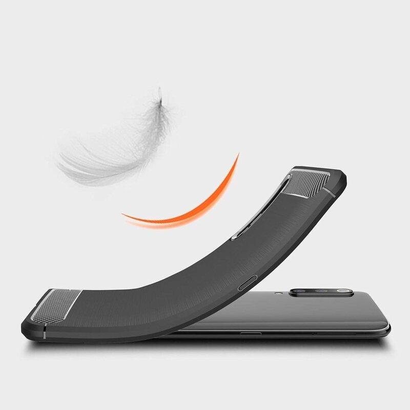 Husa Xiaomi Mi 9 TPU Carbon Albastru