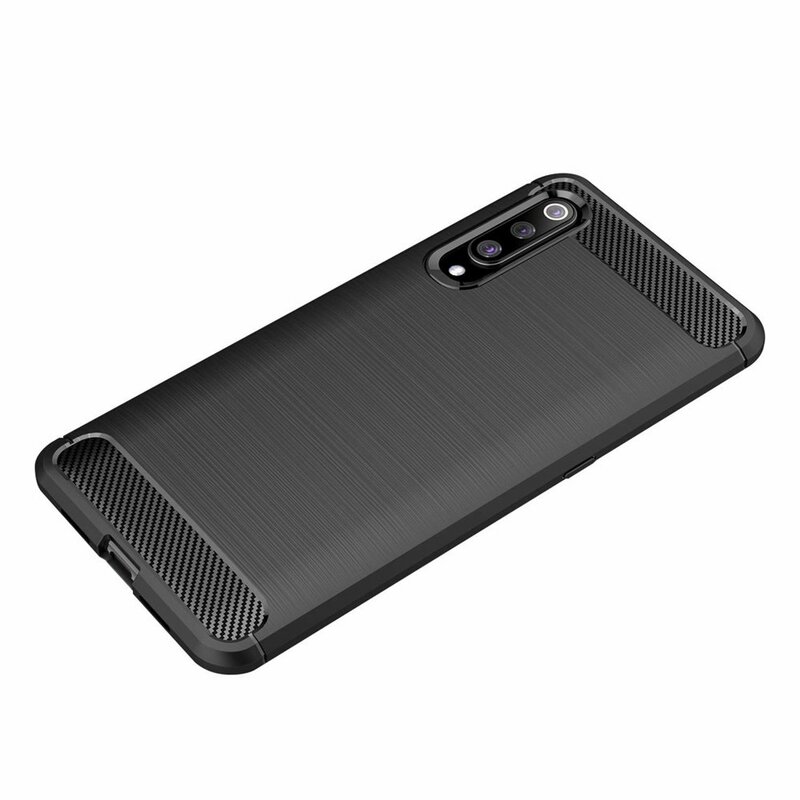 Husa Xiaomi Mi 9 TPU Carbon Albastru