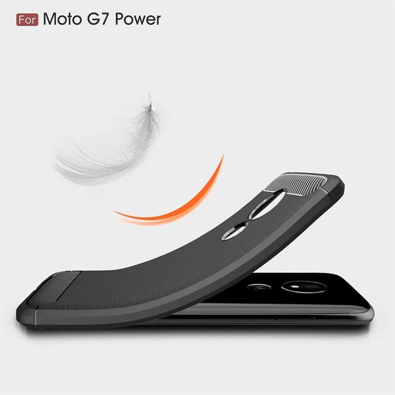 Husa Motorola Moto G7 Power TPU Carbon Negru