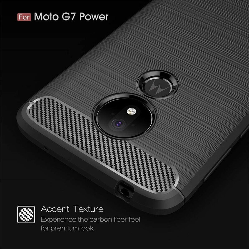 Husa Motorola Moto G7 Power TPU Carbon Negru