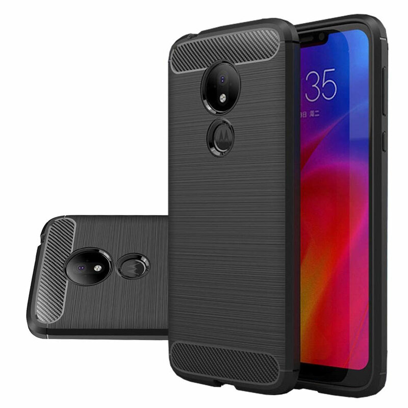 Husa Motorola Moto G7 Power TPU Carbon Negru