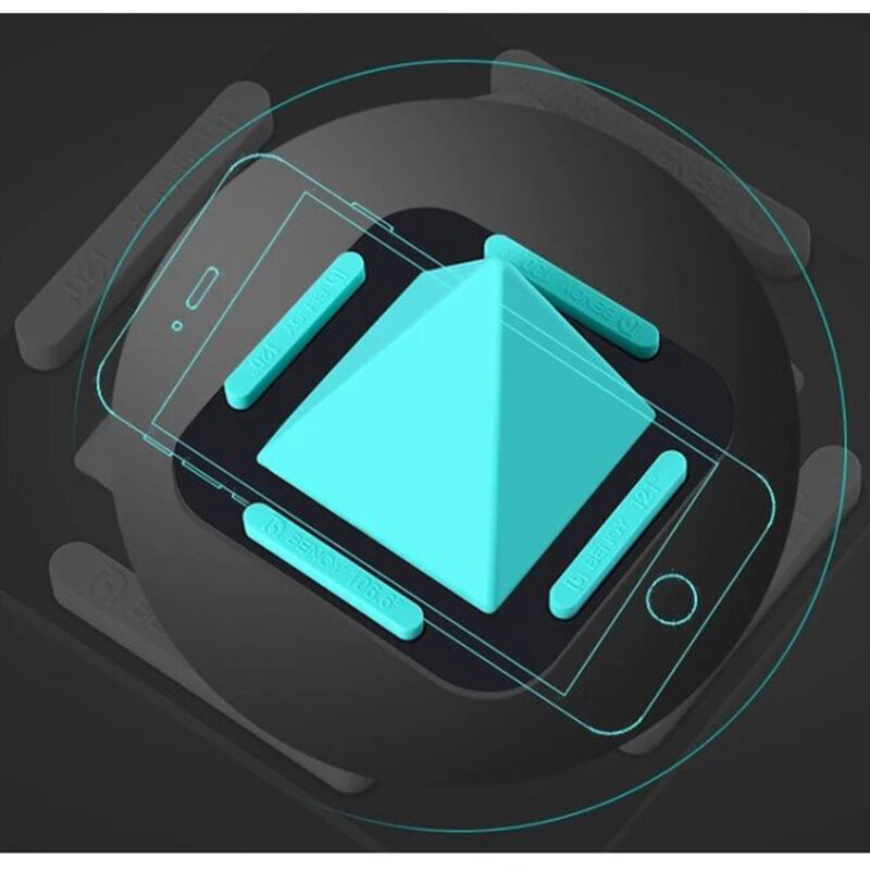 Suport Birou Pyramid Charging Dock Desktop Stand Universal Din Silicon Pentru Telefon - Rosu