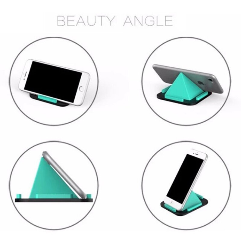 Suport Birou Pyramid Charging Dock Desktop Stand Universal Din Silicon Pentru Telefon - Roz