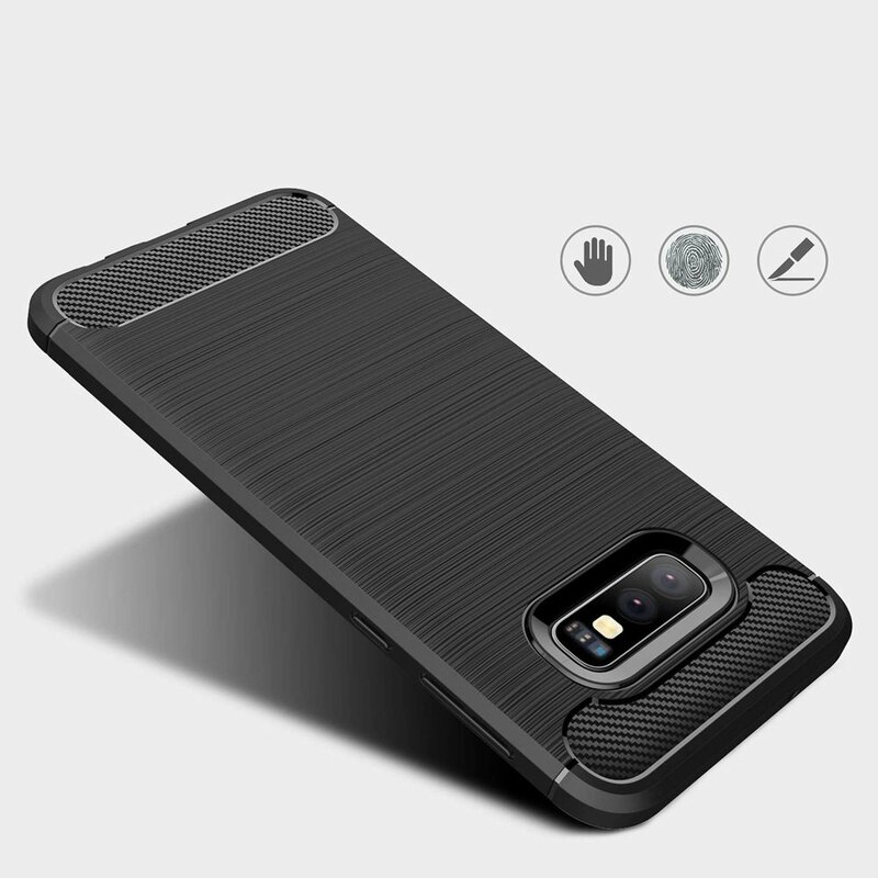 Husa Samsung Galaxy S10e TPU Carbon Albastru