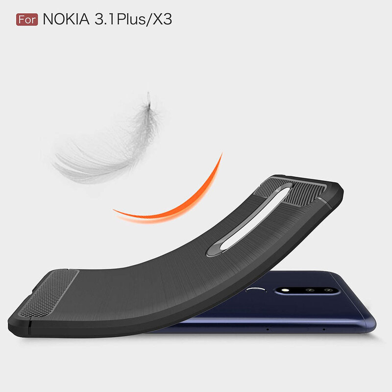 Husa Nokia 3.1 Plus 2018 TPU Carbon Negru