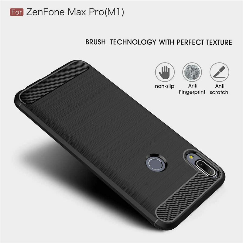 Husa Asus Zenfone Max Pro (M1) ZB601KL TPU Carbon Negru