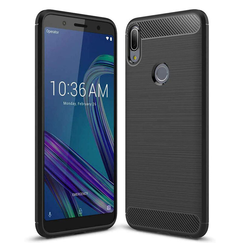 Husa Asus Zenfone Max Pro (M1) ZB601KL TPU Carbon Negru